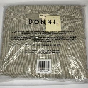 DONNI Ribbed Sweater Cardigan Open Front One Size